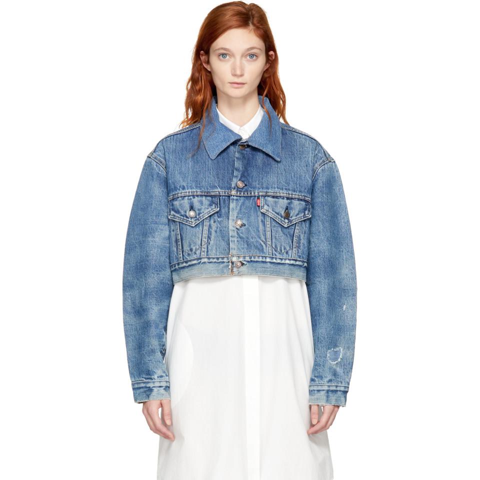 levis crop denim jacket