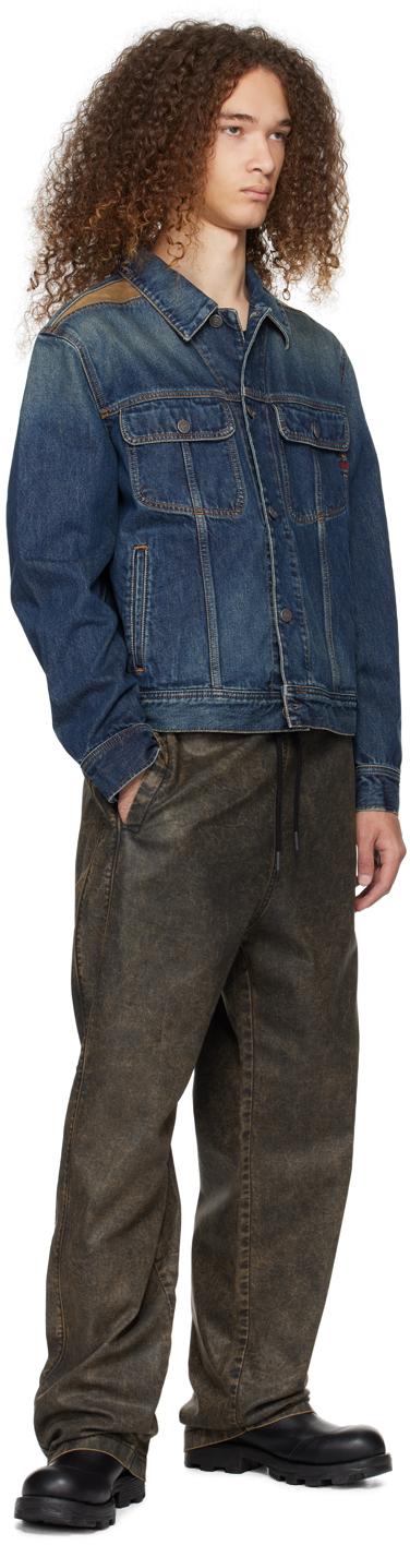DIESEL D-Martians Track Denim Sweatpants in Black for Men | Lyst