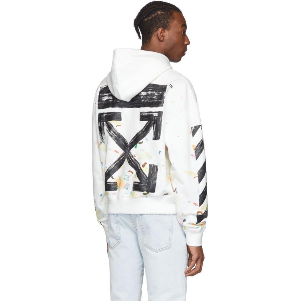 worst Sage expedition Off-White c/o Virgil Abloh Ssense Exclusive White Galaxy Brush Hoodie for  Men | Lyst