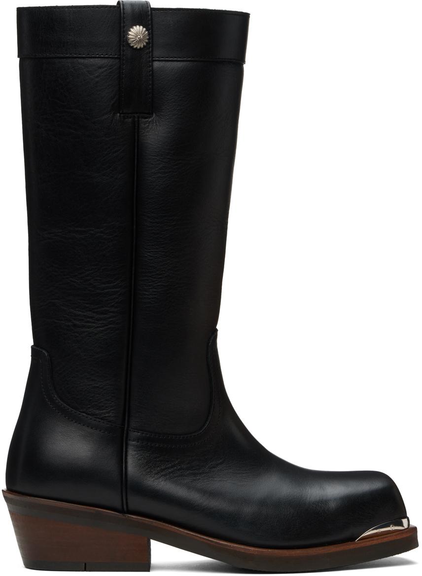 Ann Demeulemeester メンズ ブラック Milan ソフト バイカー Ann Demeulemeester メンズ ブラック Milan ソフト バイカー