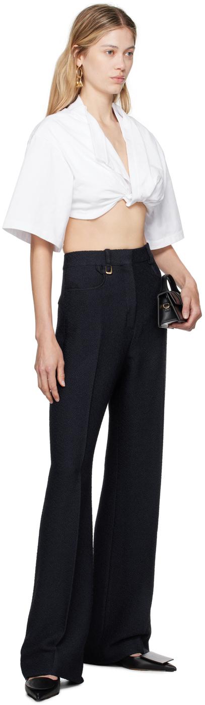 Jacquemus | Le Pantalon Sauge High Waisted Trousers | Straight 
