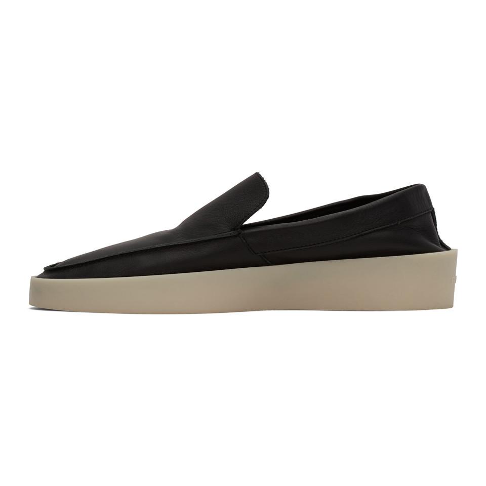 Fear of god loafers black Clearance