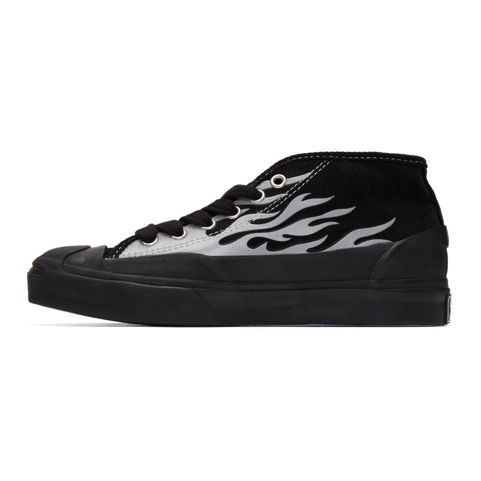 Converse X A$ap Nast Jack Purcell Chukka Mid-top Sneakers in Black 