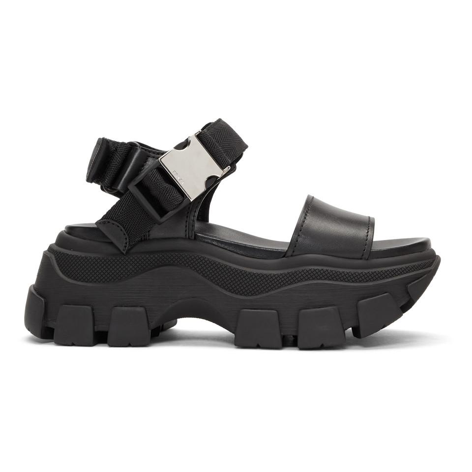 black tevas platform