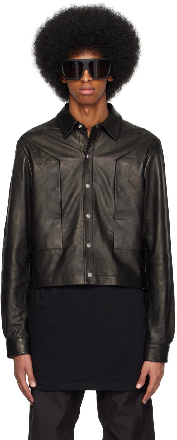 rickowens Alice strobe leather JKT 24AW