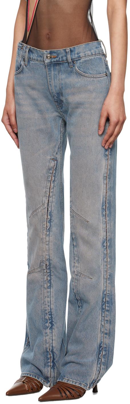 Y. Project Hook-Eye Jeans in Blue | Lyst Canada