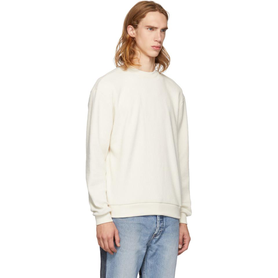 Download John Elliott Off-white Corduroy Mock Neck Sweatshirt for ...