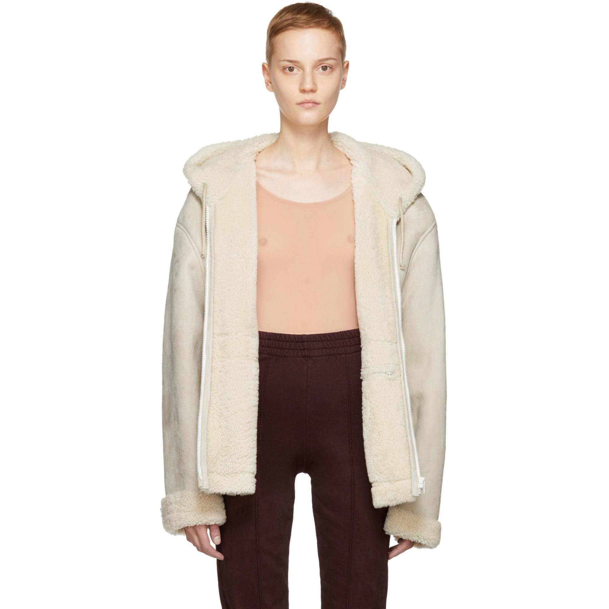 short shearling jacket