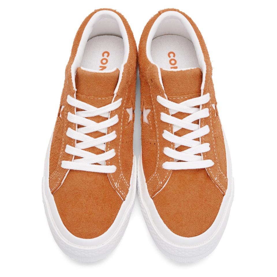 orange suede converse
