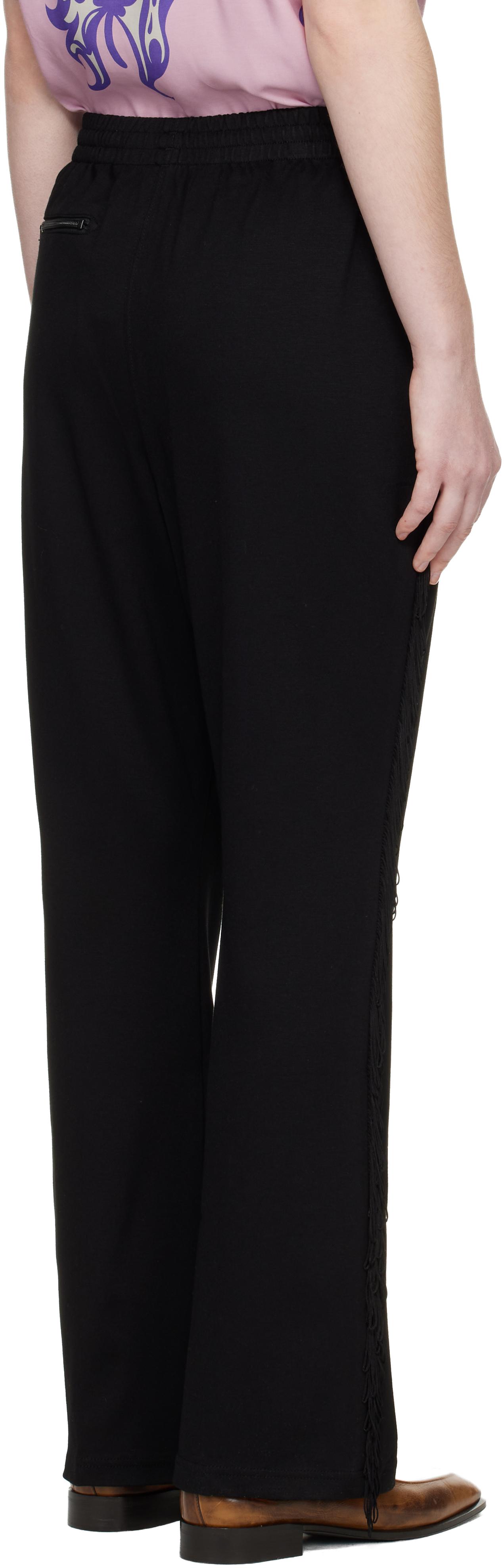 Needles Fringe Boot Cut Track Pants in Black | Lyst