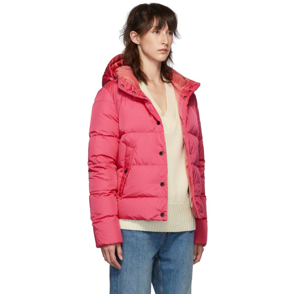 Moncler Synthetic Pink Down Lena Jacket - Lyst