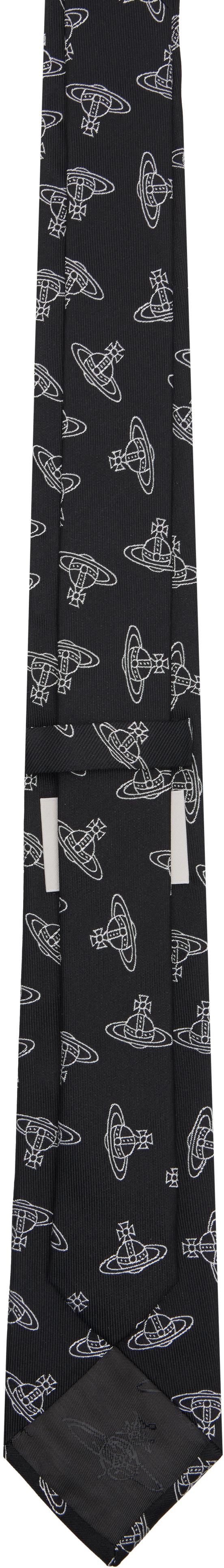Vivienne Westwood メンズ ブラック Anglo Orb ネクタイ ネクタイ