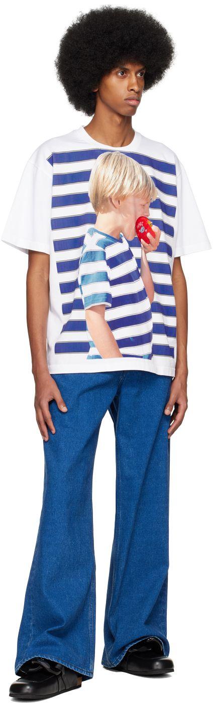JW Anderson White Boy With Apple T-shirt for Men | Lyst