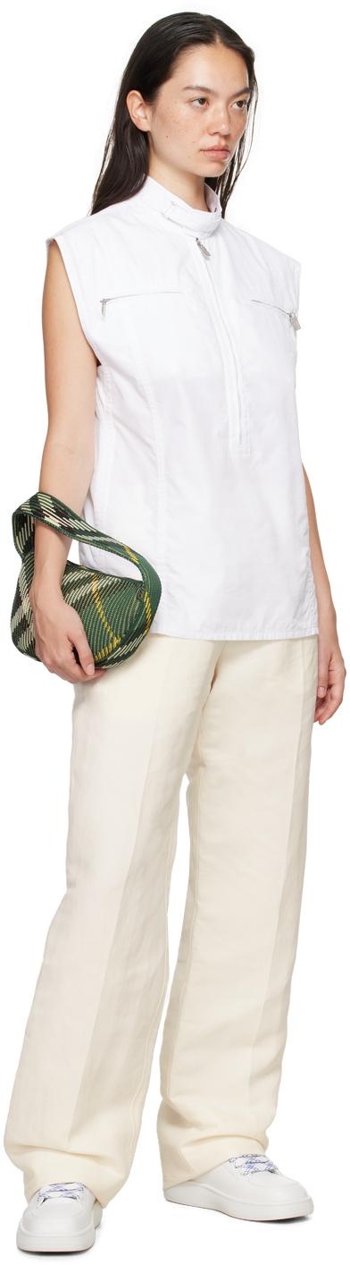 【BURBERRY】 KNIT BAGUETTE ニットバゲットバッグ Knit Baguette Purse - Burberry - Nylon - Green