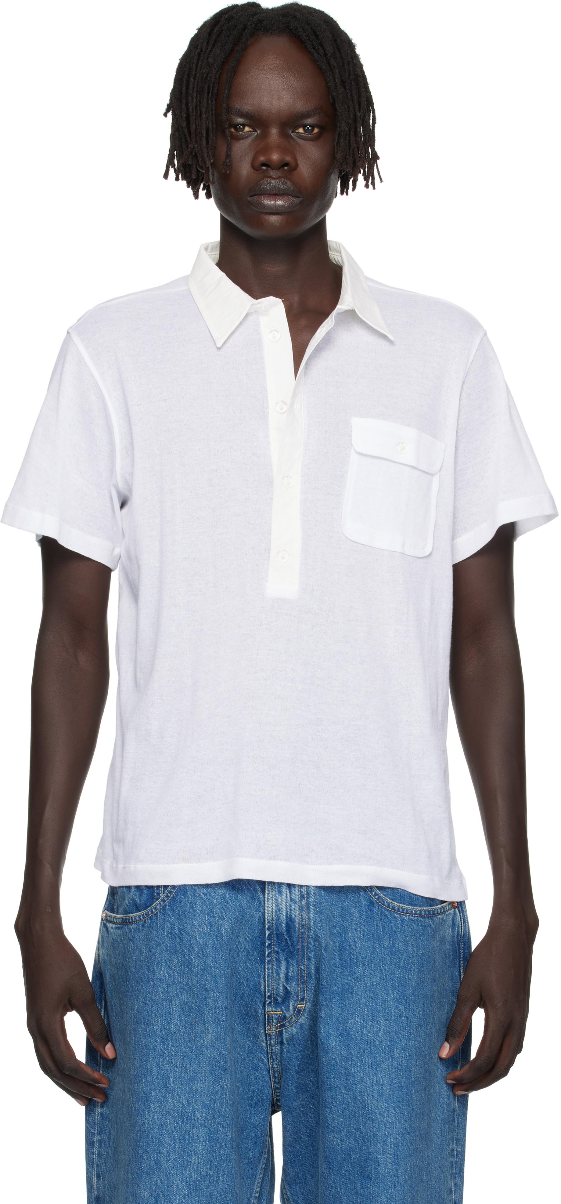 Tシャツ・カットソー gimaguas White cotton Tristan polo shirt Gimaguas White Cotton Tristan Polo Shirt | italist