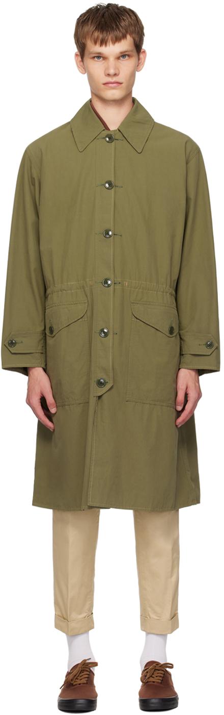 Beams Plus メンズ グリーン カーキ ミリタリーコート コート