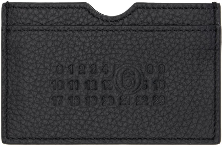 MM6 by Maison Martin Margiela メンズ ブラック Numeric ロゴ カード 