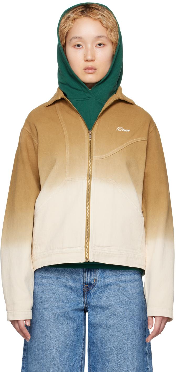 Dime グリーンコントラストパファージャケット 【公式通販】