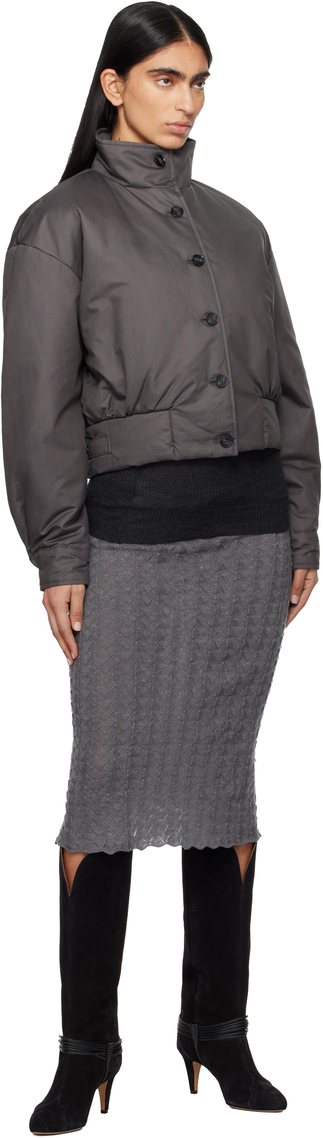 【関税込み】Paloma Wool グレー Endrina ミディアムスカート ENDRINA-Tube tricot skirt with openwork stitch – Paloma Wool