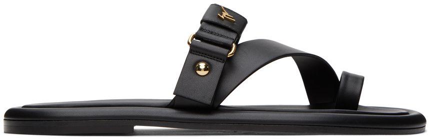 Giuseppe Zanotti Bardack crocodile-effect sandals - Black