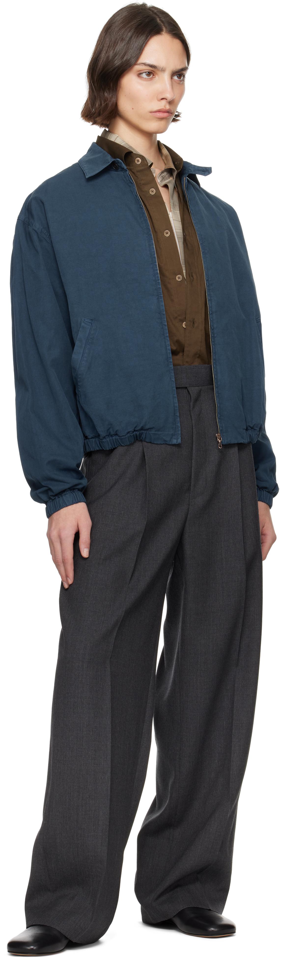 AURALEE Product Dyed Finx Gabardine Swing Jacket in Blue | Lyst