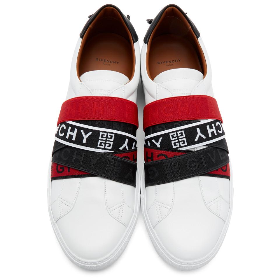 givenchy 4g webbing sneakers in leather