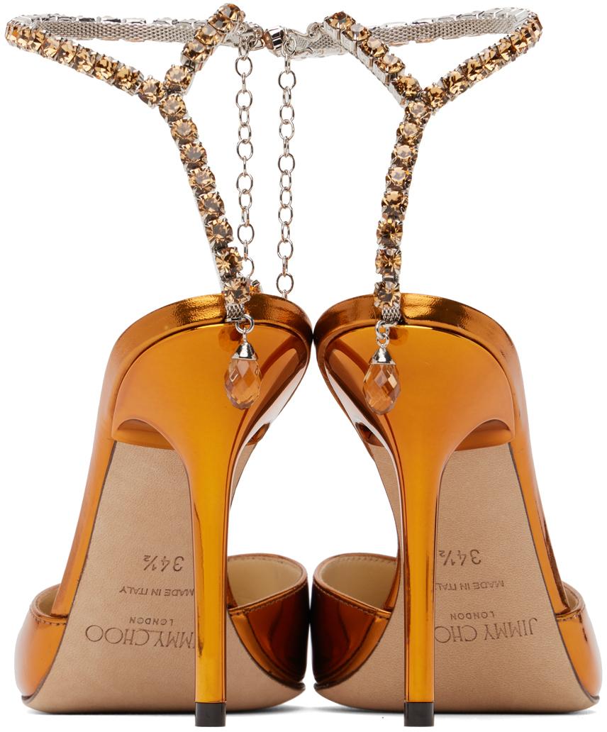 Jimmy choo orange sandals 2025