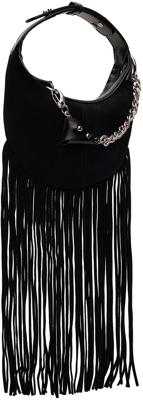 [OPEN YY] / ☆ 24FW FRINGE MOTO HOBO MINI / BLACK OPEN YY Fringe Moto Hobo Mini (Black) – CNCPTS