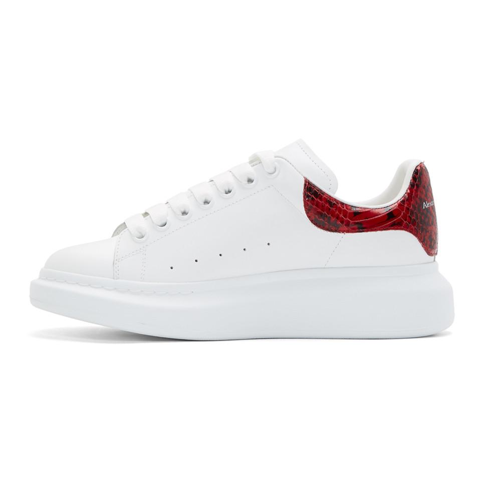 red alexander mcqueen sneakers