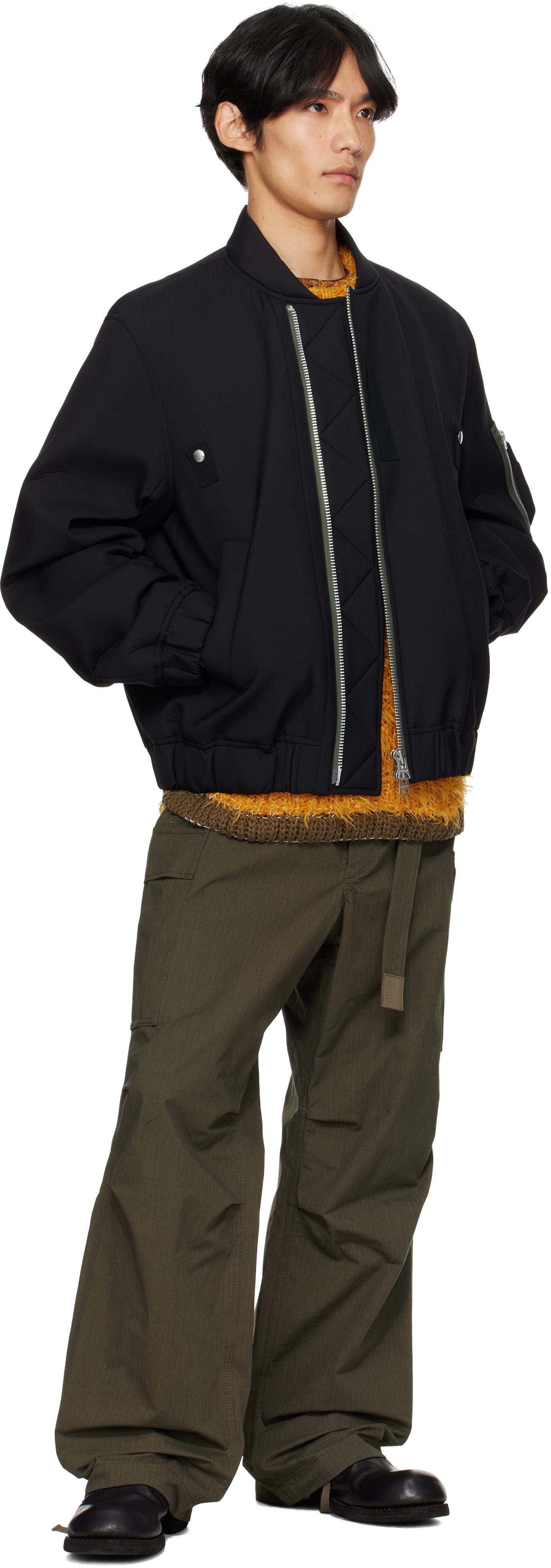 sacai パネルジャケット 【新品未使用】 sacai(サカイ) レザードッキングジャケット19-02086M 19-02086M