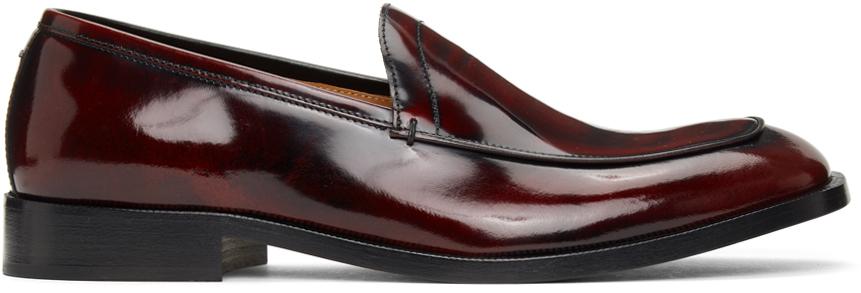 Maison Margiela Leather Tabi Metallic Flats for Men Mens Shoes Slip-on shoes Loafers 
