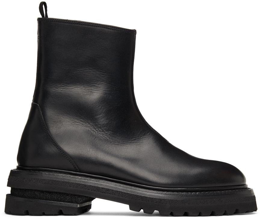Adyar Ssense Exclusive Zip-up Boots in Black for Men | Lyst