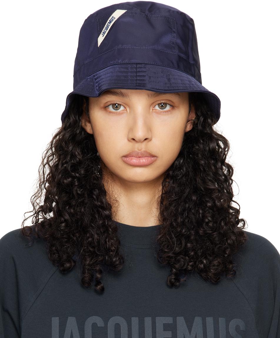 Jacquemus レディース ブルー ネイビー Le Bob Ovalie バケットハット