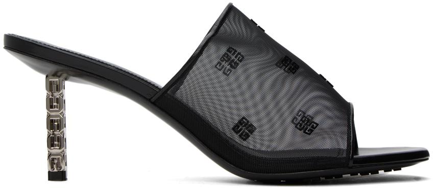 Givenchy スタッズ付きブラックミュール　フラット　サボ　35.5 GIVENCHY ミュール ブラック Givenchy スタッズ付きブラック