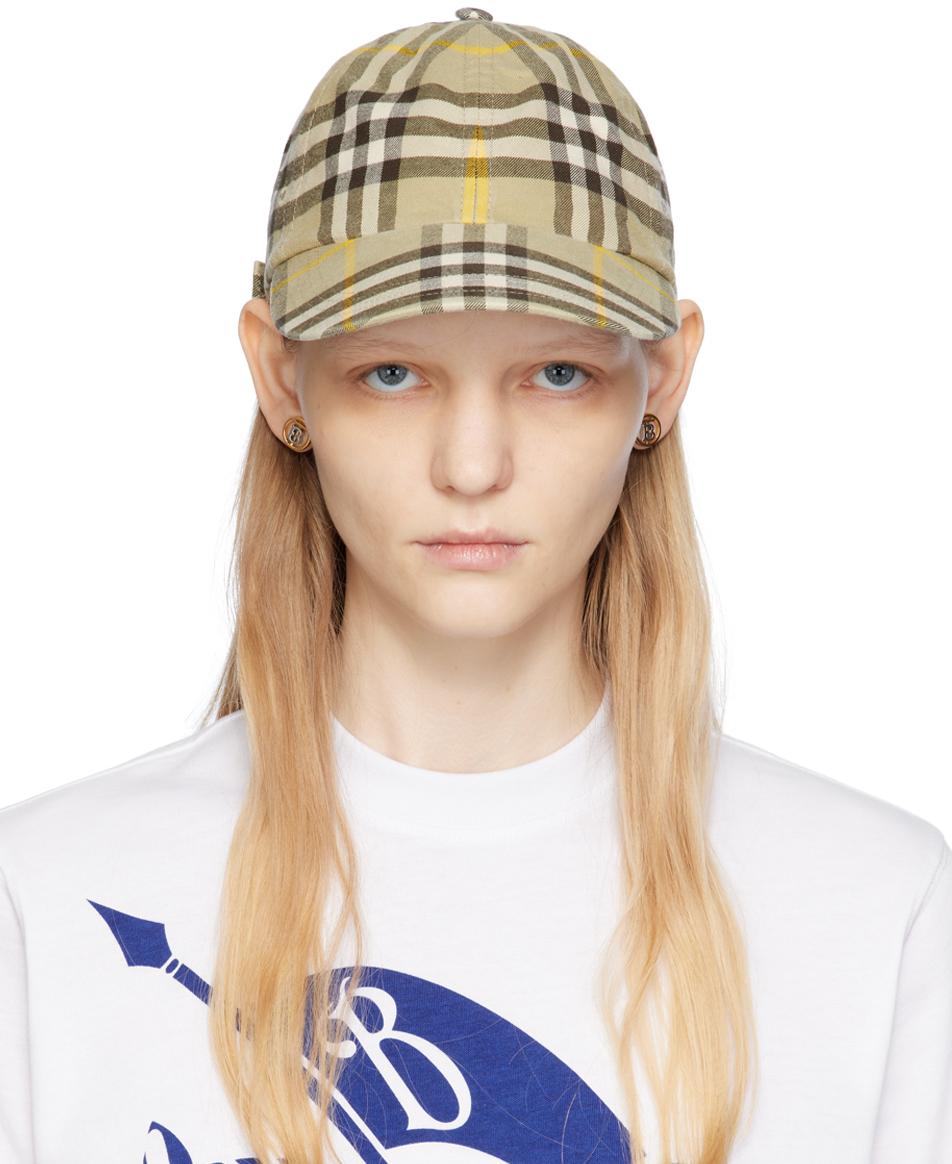 Burberry check hot sale cap