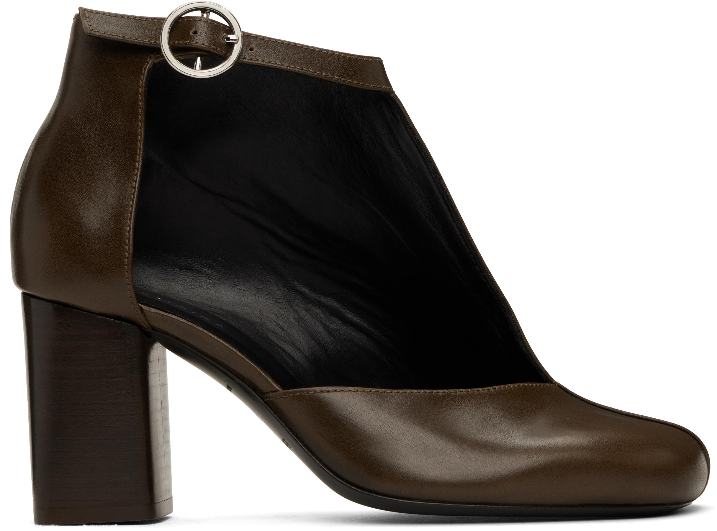 LEMAIRE カットアウト ヒールブーティ 38 ブラック Designer Women Shoes | LEMAIRE
