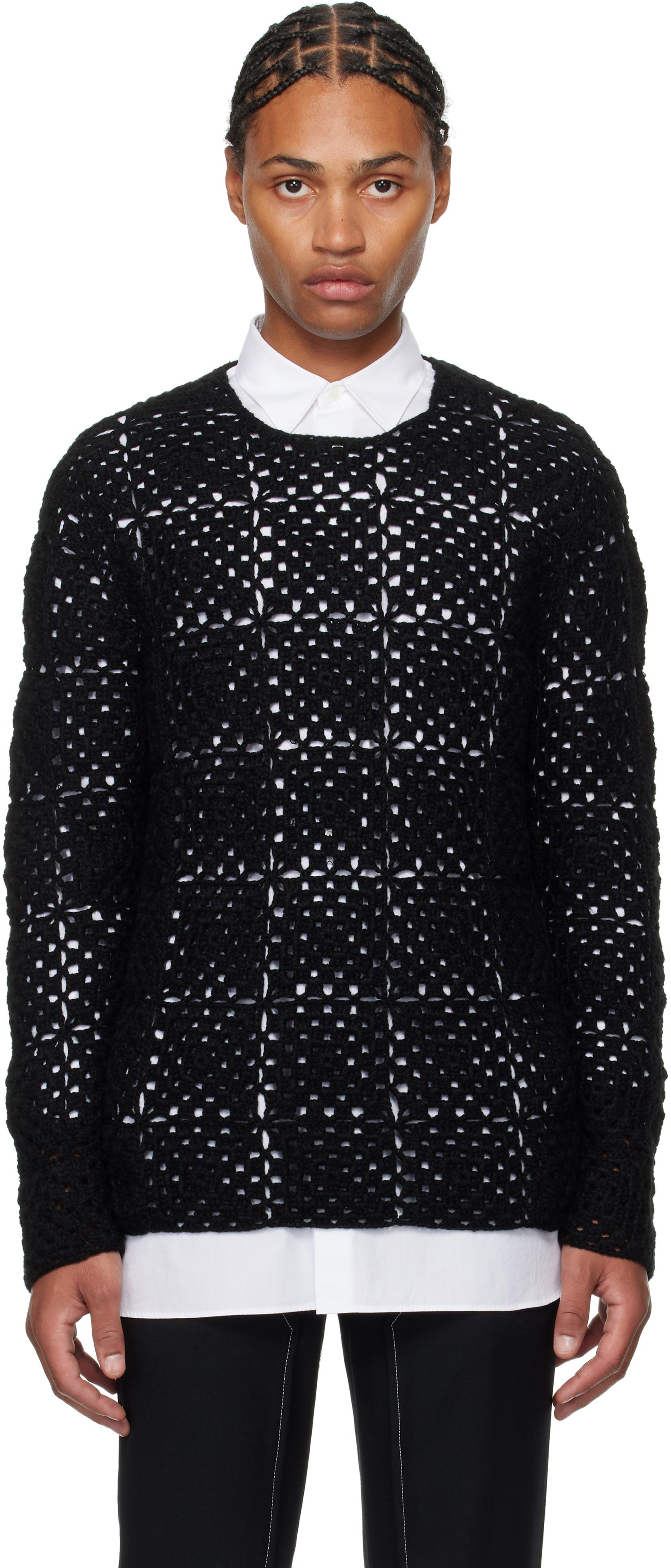 COMME DES GARÇON BLACK メンズ ブラック Comme Des Garçons クロシェ 