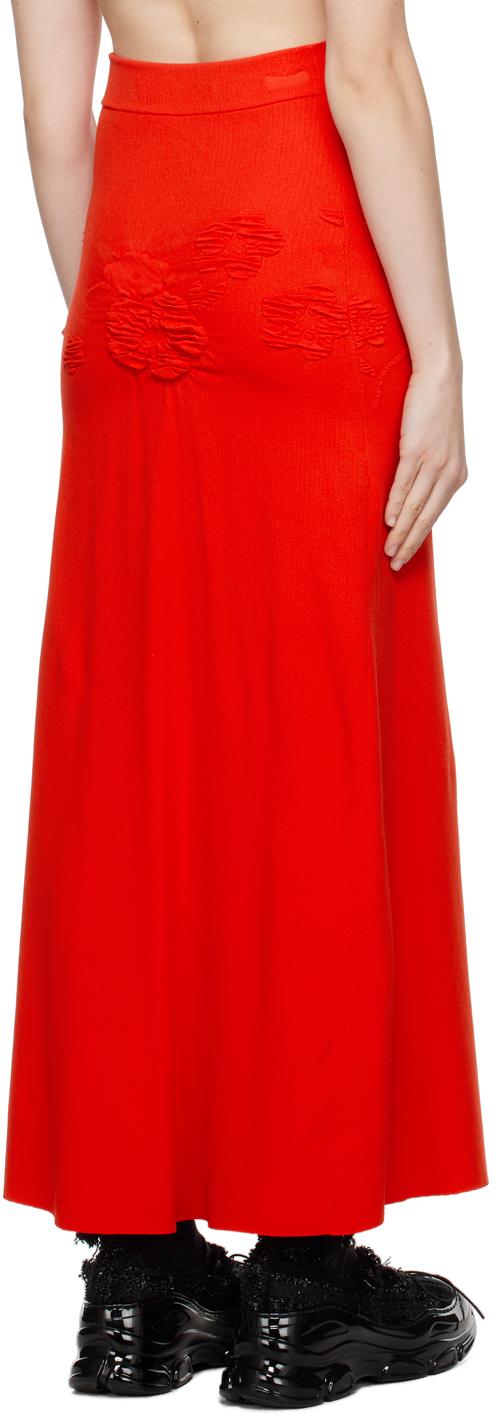 Cecilie Bahnsen レディース レッド Villa ミディアムスカート スカート