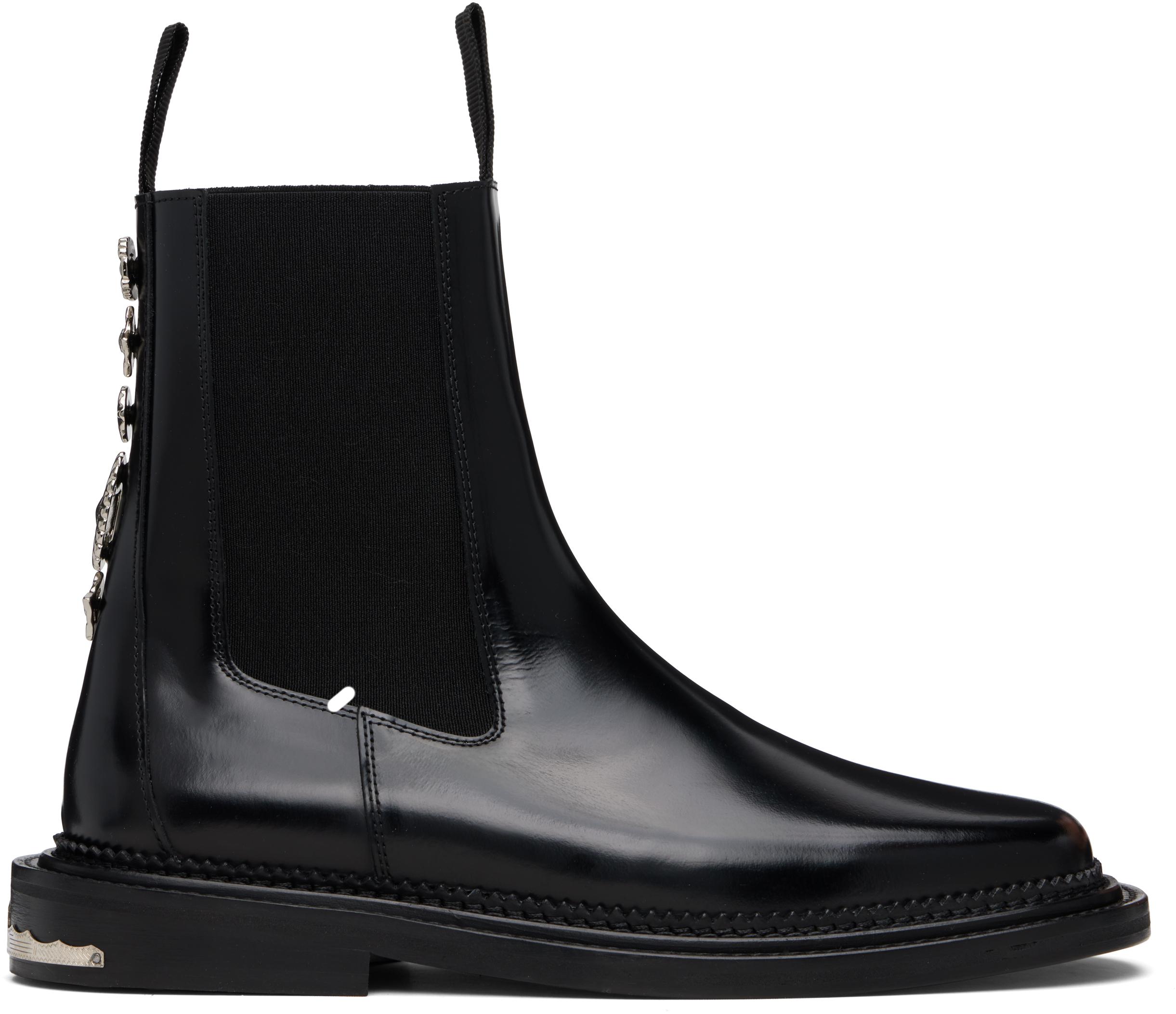 Toga Virilis Leather Aj1295 Chelsea Boots in Black for Men | Lyst