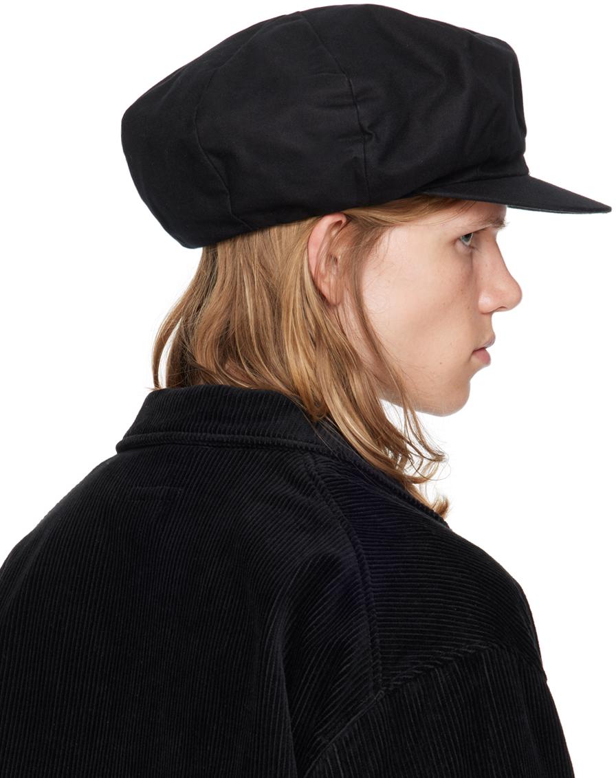 Engineered Garments Brushed Newsboy Cap in Black for Men | Lyst UK