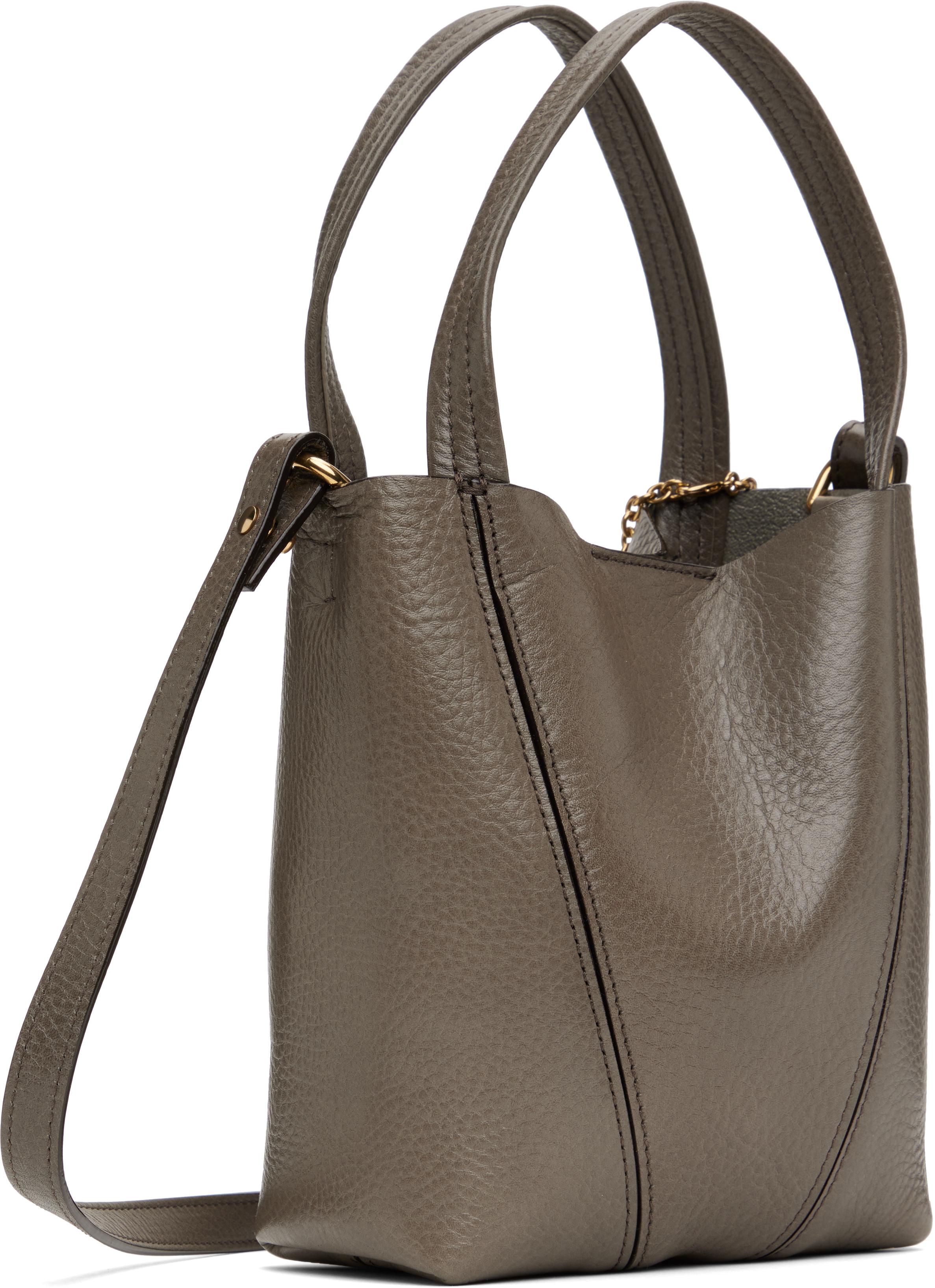 Chloé レディース グレー スモール Spin バッグ ショルダーバッグ