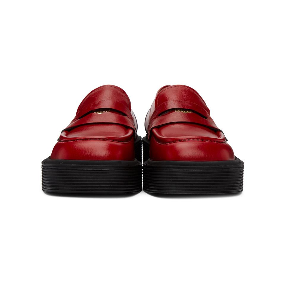Marni Red New Forest Loafer for Men | Lyst