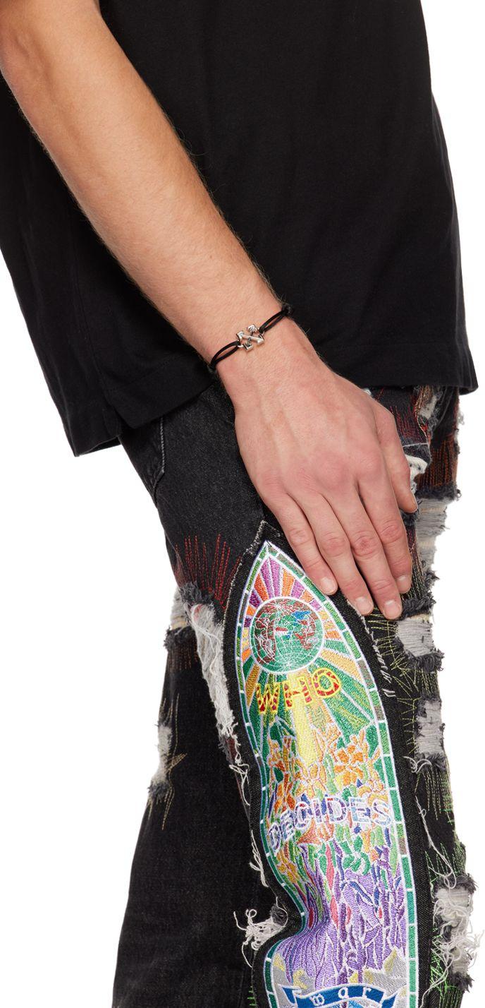 Off-White c/o Virgil Abloh Black Arrow Cord Bracelet for Men | Lyst