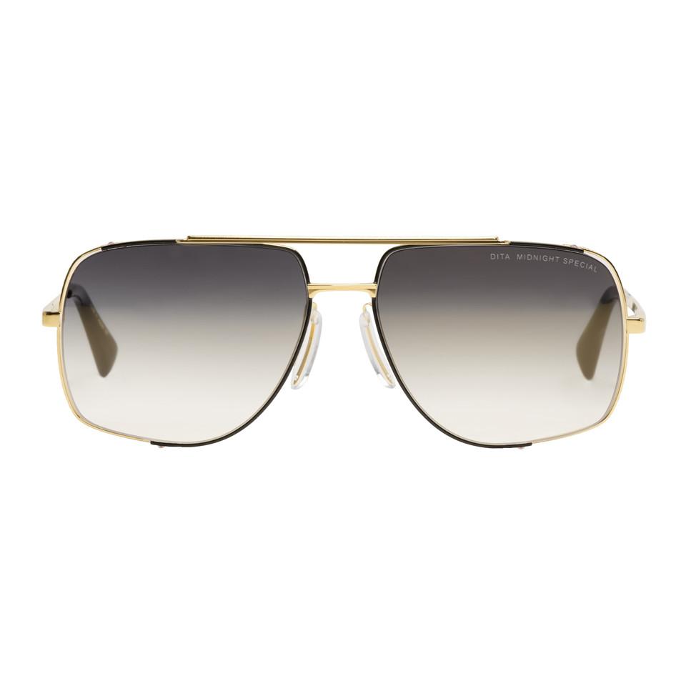 DITA Gold Midnight Special Sunglasses in Metallic - Lyst