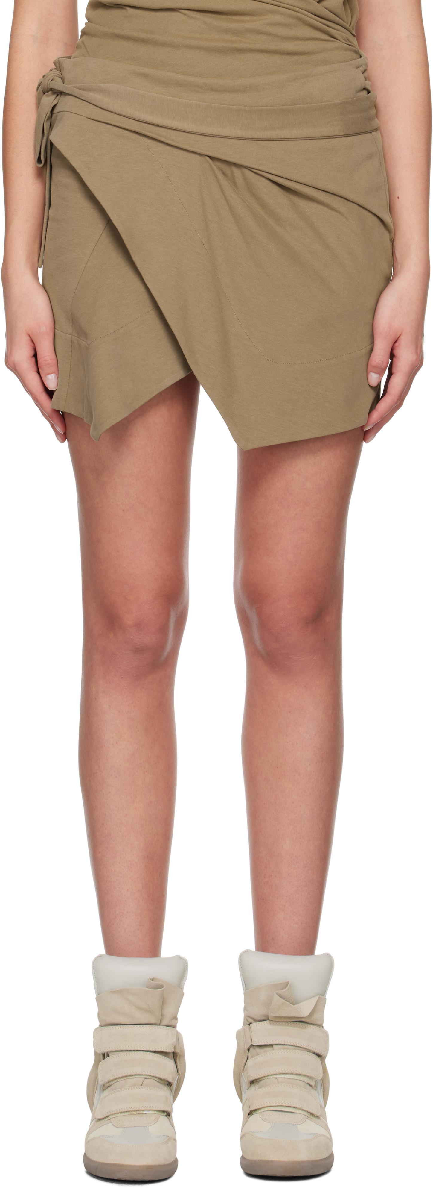 Isabel Marant レディース ナチュラル カーキ Berenice ミニスカート 