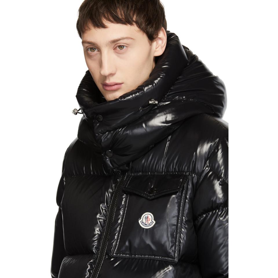 Moncler Synthetic Black Down Montbeliard Jacket for Men | Lyst