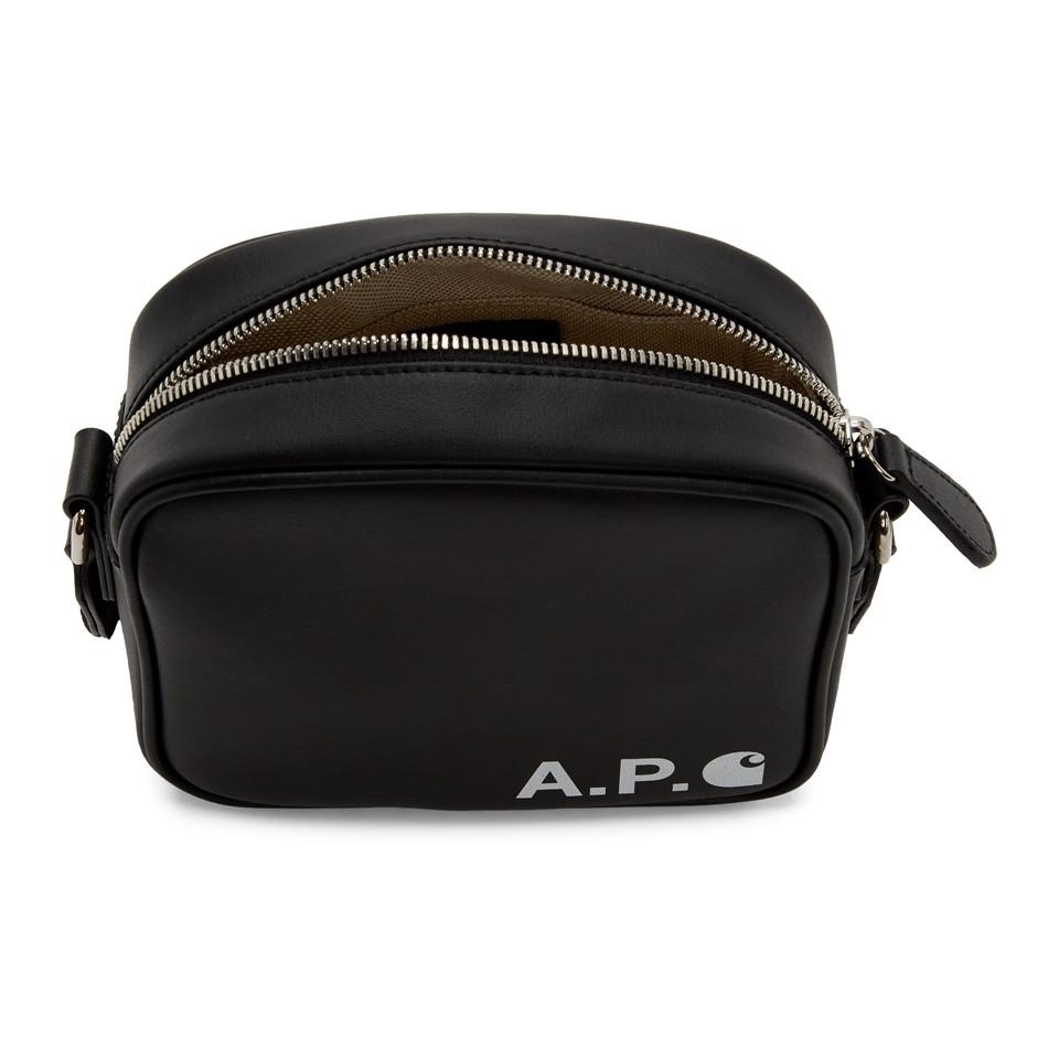 A.P.C. Leather Black Carhartt Wip Edition Nedi Shoulder Bag | Lyst