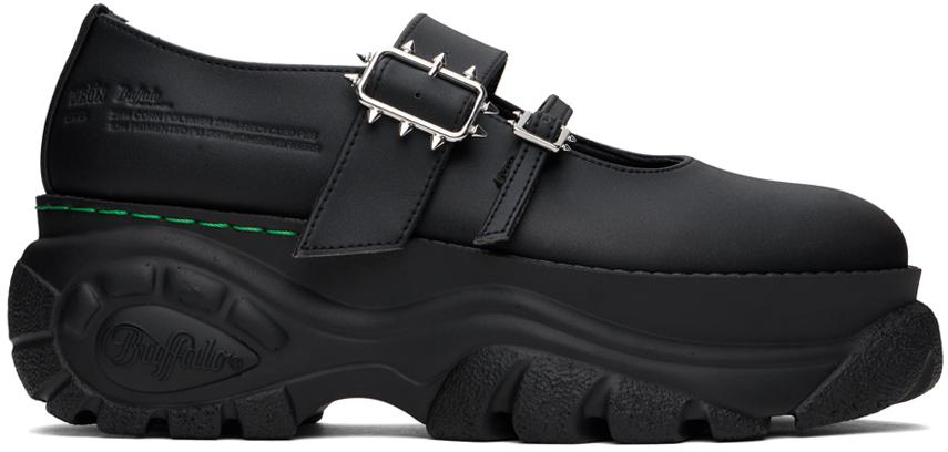 Jil Sander メンズ ブラック &ホワイト レザー ローファー Jil Sander メンズ ブラック &ホワイト レザー ローファー