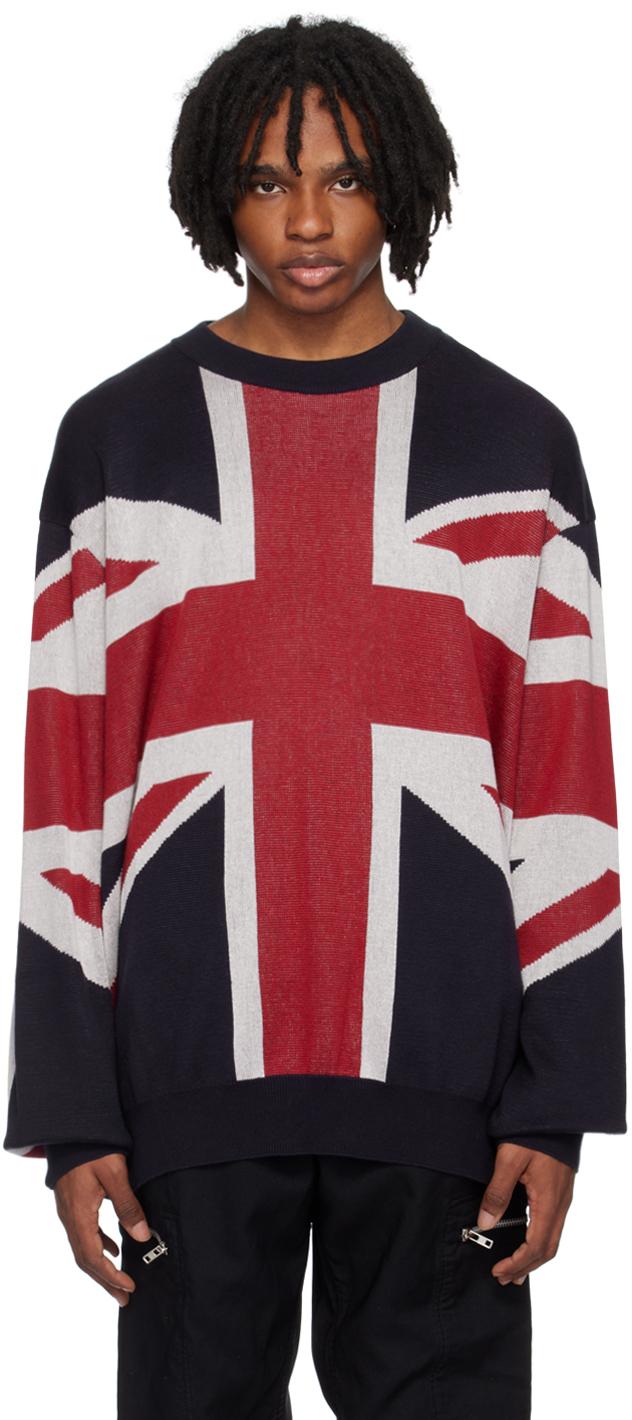 TAKAHIROMIYASHITA Union Jack Sweater in Red for Men