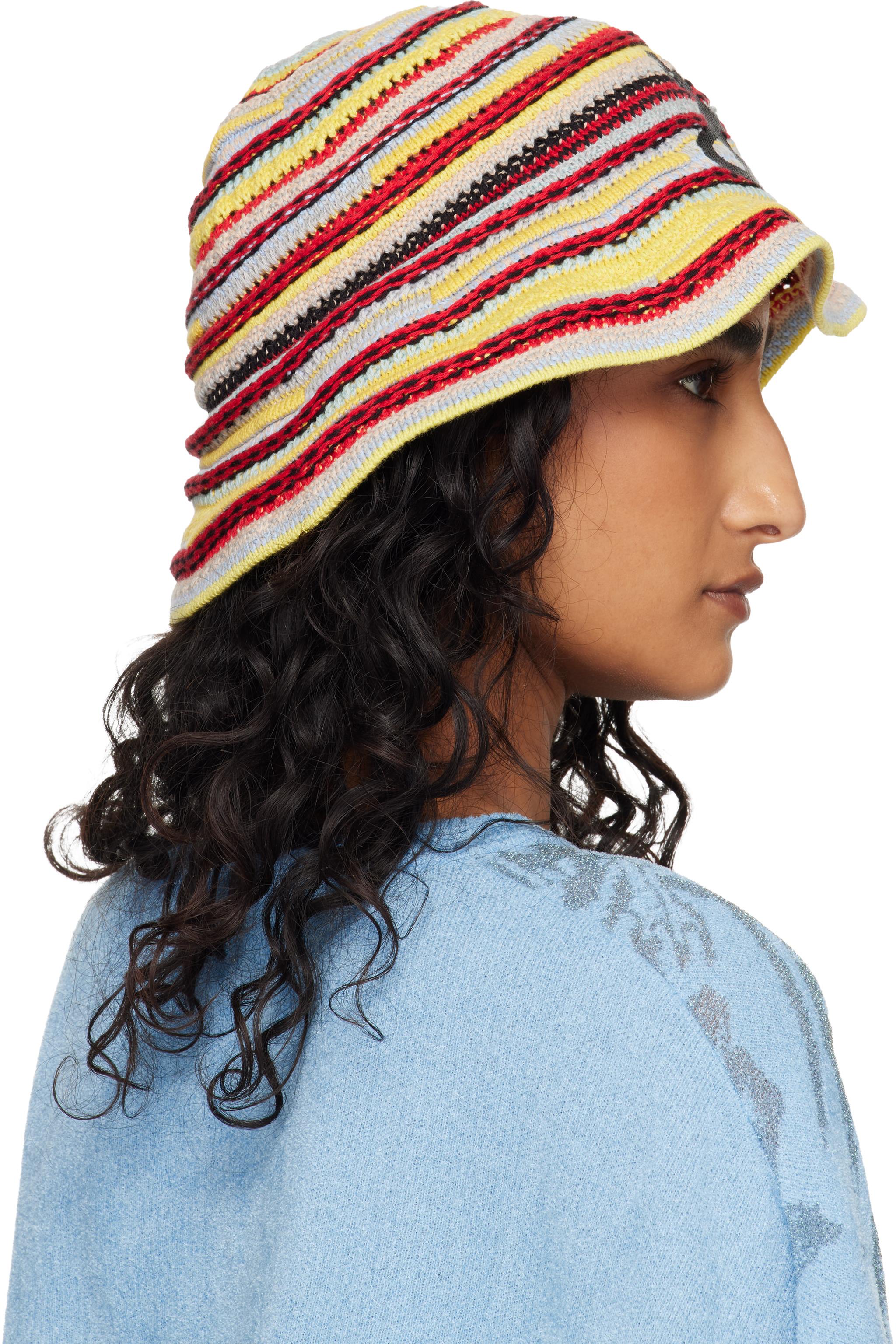 Vivienne Westwood Knitted Bucket Hat in Blue | Lyst